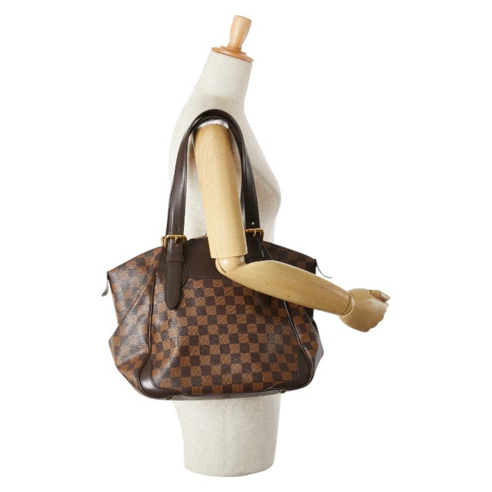 LOUIS VUITTON Authentic Brown Damier Leather Bag - Picture 13 of 13